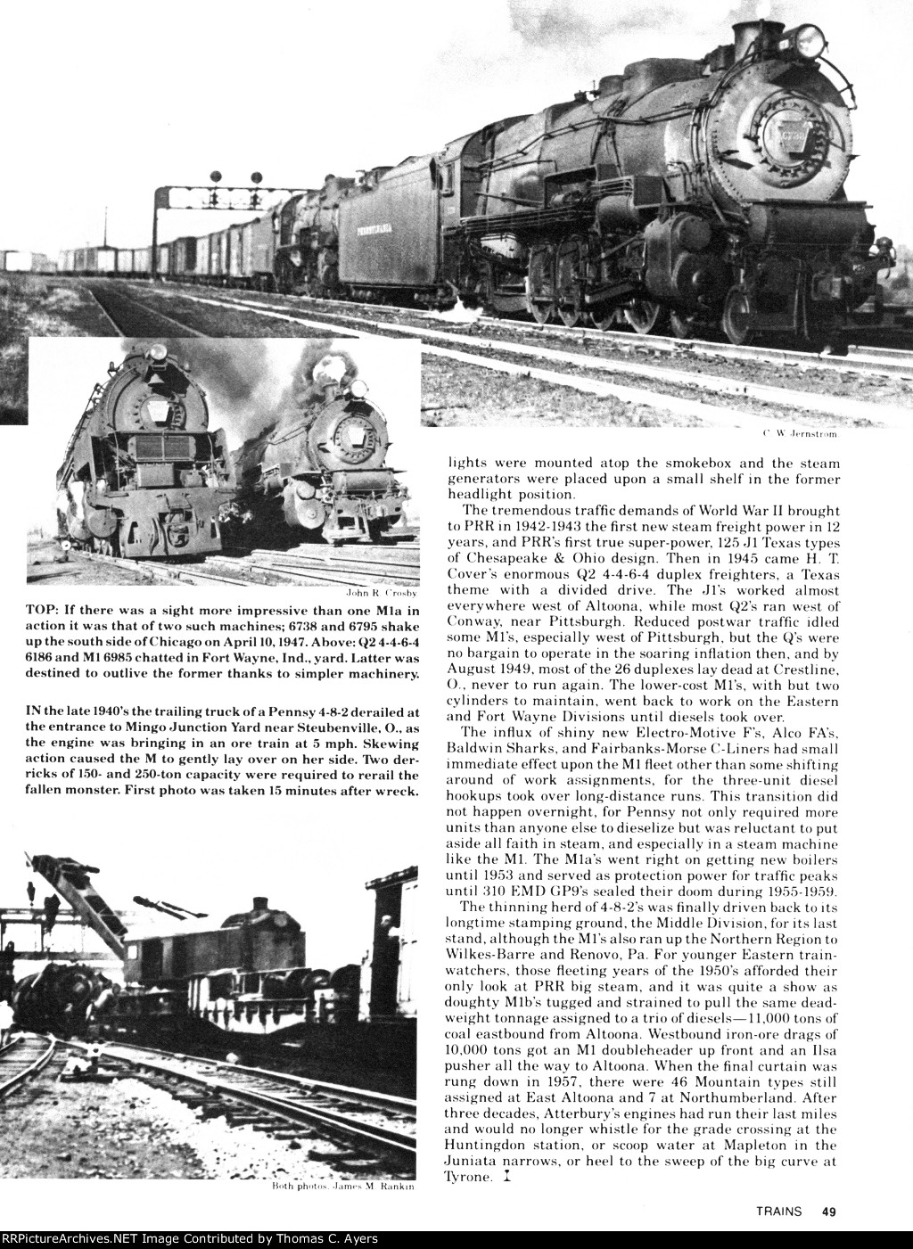 PRR, Atterbury's M-1 Engines: Part 2, Page 49, 1979